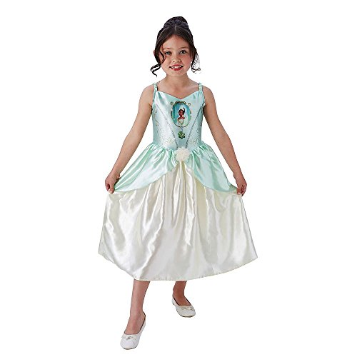 Rubie's 620546M Rubie 's Offizielles Tiana Mädchen Fancy Kleid Disney Princess Fairytale Buch Kinder Kostüm von Disney