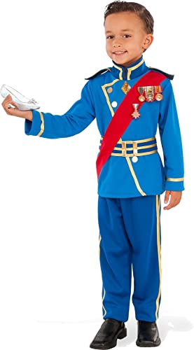 Rubie's 630964 Königlicher Prinz Kostüm Cinderella Kinder, mehrfarbig, Größe L (8-10 Jahre) von Rubies