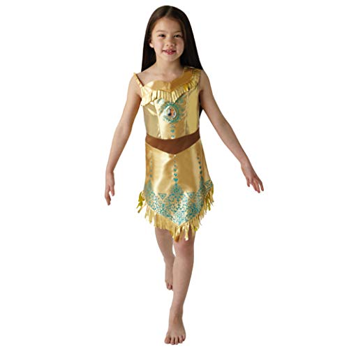 Rubie's 640730S Offizielles Disney-Prinzessinnenkostüm Pocahontas, mit Edelsteinmotiv, Mädchen, Größe S 3-4 Jahre, Körpergröße 104 cm Rubie's 640730S Offizielles Disney-Prinzessinnenkostüm Pocahontas, mit Edelsteinmotiv, Mädchen, Größe S 3-4 Jahre, Körpergröße 104 cm von Rubie's