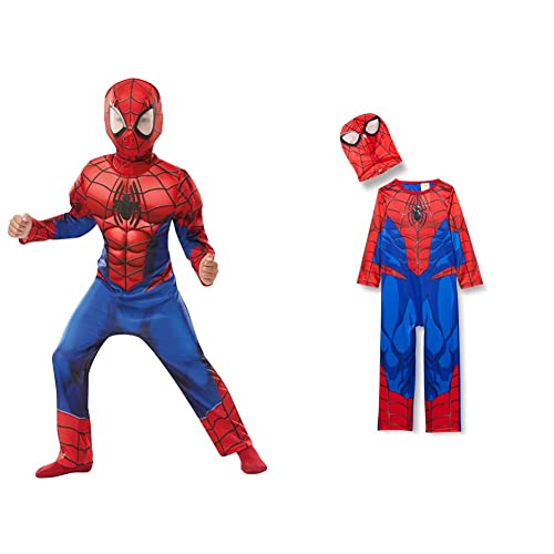 Rubie's 640841S Spider-Man Spiderman Kostüm, boys, blau-rot, S & 640840M 's 640840 M Spiderman Marvel Spider-Man Classic Kind Kostüm, Jungen, M (5-6 Jahre/116cms) von Rubie's