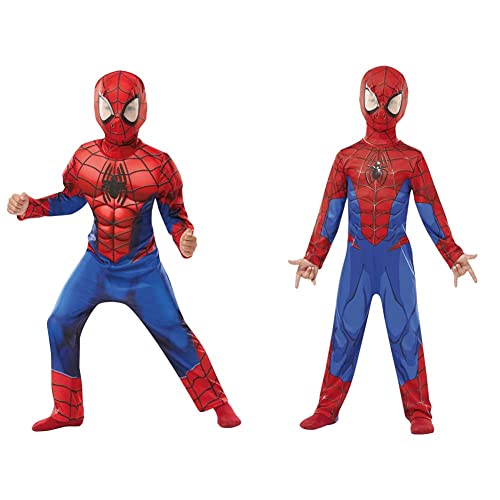 Rubie's 640841S Spider-Man Spiderman Kostüm, boys, blau-rot, S & Rubie 's 640840s Spiderman Marvel Spider-Man Classic Kind Kostüm, Jungen, S (3-4 Jahre/104cms) von Rubie's