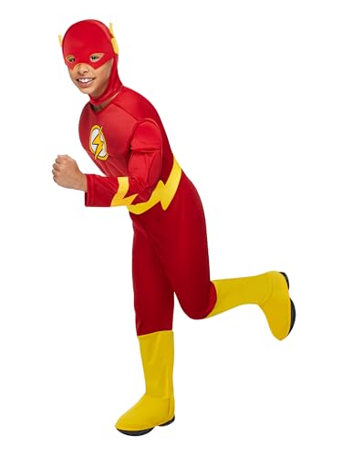 Rubie's Official DC Superhero The Flash Deluxe Kinderkostüm, Kindergröße Large, Alter 7-8 Jahre. von Rubie's
