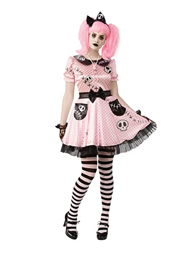 Rubie's 701082S000 Halloween Skelly Kostüm Set | Rosa Skelett, Gezeigt, S von Rubie's