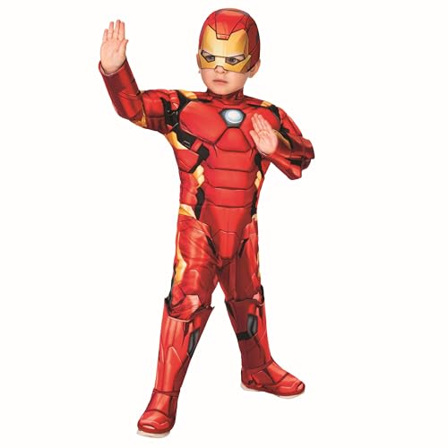 Rubie's 702035 Offizielles Luxuskostüm Iron Man, Marvel Avengers, Kleinkind, Kinder-Verkleidung, 3-4 Jahre Halloween Rubie's 702035 Offizielles Luxuskostüm Iron Man, Marvel Avengers, Kleinkind, Kinder-Verkleidung, 3-4 Jahre Halloween von Rubie's