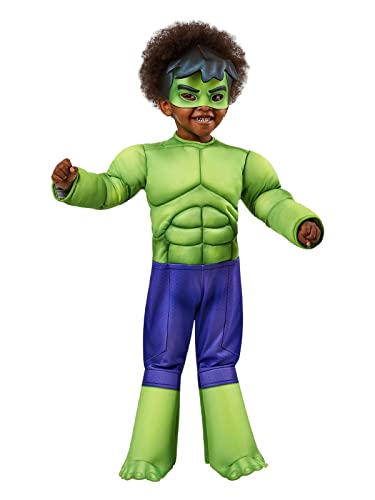 Rubie's 702737 Offizielles Luxus-Kostüm Hulk, Marvels Spider-Man und seine außergewöhnlichen Freunde, für Kleinkinder, Kinder-Superheldenverkleidung, 3-4 Jahre Halloween Rubie's 702737 Offizielles Luxus-Kostüm Hulk, Marvels Spider-Man und seine außergewöhnlichen Freunde, für Kleinkinder, Kinder-Superheldenverkleidung, 3-4 Jahre Halloween von Rubie's