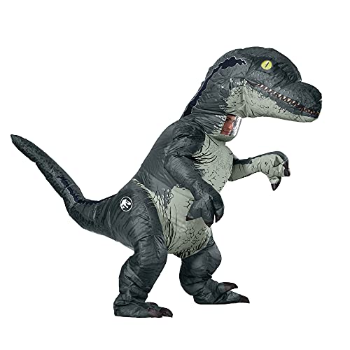 Rubies Offizielles Jurassic World Fallen Kingdom, Velociraptor aufblasbares Dinosaurier-Kostüm, Erwachsene, Einheitsgröße, Halloween Rubies Offizielles Jurassic World Fallen Kingdom, Velociraptor aufblasbares Dinosaurier-Kostüm, Erwachsene, Einheitsgröße, Halloween von Rubie's