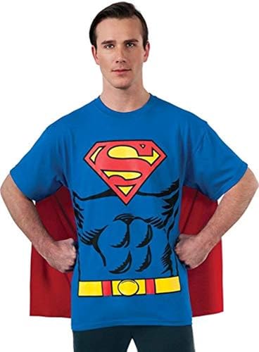 Rubie's 880470M Offizielles Superman-T-Shirt-Set, Kostüm für Herren, Größe M von Rubie's