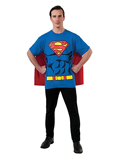 Rubie's 880470M Offizielles Superman-T-Shirt-Set, Kostüm für Herren, Größe M von Rubie's