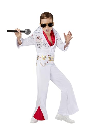 Rubie's 883481M000 Elvis Deluxe Kinderkostüm für Kinder, Jungen, mehrfarbig, 7–8 Jahre Rubie's 883481M000 Elvis Deluxe Kinderkostüm für Kinder, Jungen, mehrfarbig, 7–8 Jahre von Rubie's
