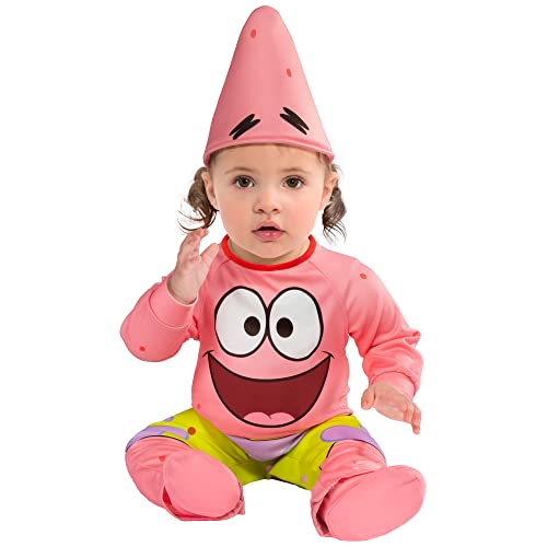 Rubie's Baby Jungen Spongebob Schwammkopf Patrick Star Kostüm Strampler, wie abgebildet, 6-12 Monate von Rubie's