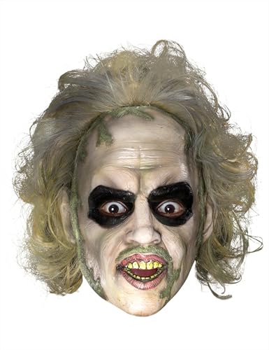 Rubie's Beetlejuice 3/4 Vinyl-Maske mit Haaren, wie abgebildet, Einheitsgre von Rubie's Costume Co