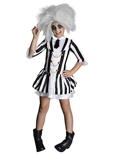 Rubie's Beetlejuice-Kostüm für Kinder, Mädchen, Größe M, Alter 5 - 7 Jahre, Größe 127 - 137 cm Halloween von RUBIE'S