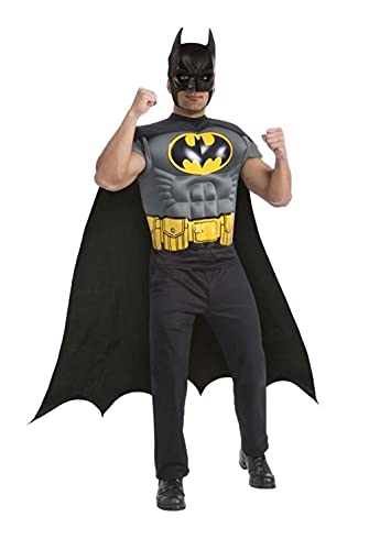 Rubies Costume Co Batman Muscle Chest Top with Cap and Mask, Schwarz, XL von Rubies