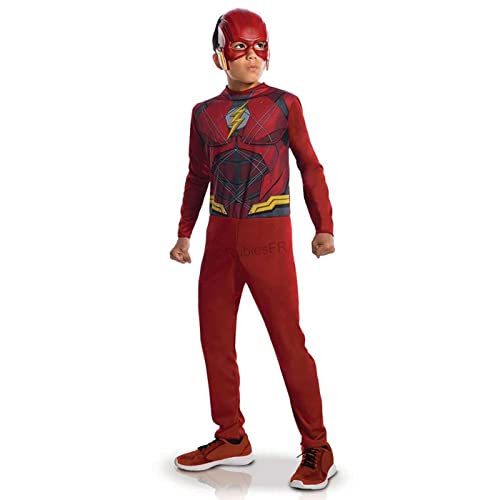 Rubies I-630860L justice league Kostüm, Jungen, Flash – Reichweiteneingang, Flash-7-8 Years-117 à 128 cm von Rubies