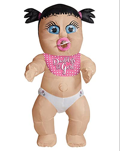 Rubie's offizielles aufblasbares Baby-Kostüm für Erwachsene, Papas Mädchen, Junggesellenabschied-Kostüm für Erwachsene, Einheitsgröße Rubie's offizielles aufblasbares Baby-Kostüm für Erwachsene, Papas Mädchen, Junggesellenabschied-Kostüm für Erwachsene, Einheitsgröße von Rubie's