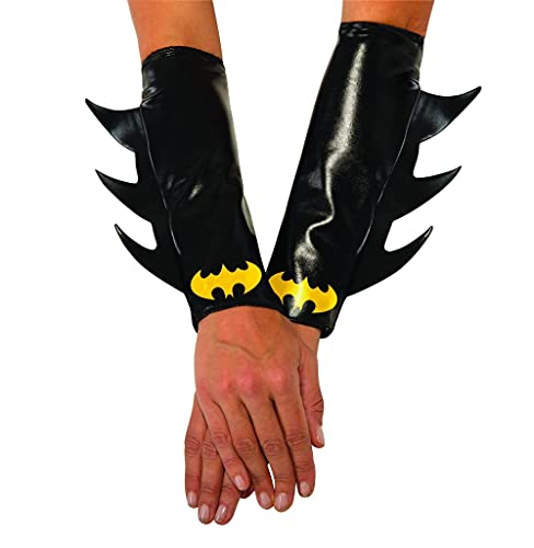 Rubie's Damen Comics DC Superhelden Batgirl Handschuhe für Damen, Einheitsgröße, Batgirl, Einheitsgröße von Rubie's