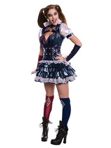 Rubie's Damen-Kostüm Harley Quinn, Batman: Arkham, Kostüm für Erwachsene, offizielles Lizenzprodukt – Größe M von Rubie's