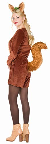 Rubie's 13440-42 Damen Kostüm Tier Eichhörnchen Puschel Jumpsuit Karneval (42), Multi-Colored von Rubie's