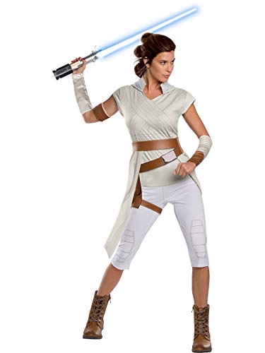 Rubies 701262_L Star Wars: The Rise of Skywalker Rey Kostüm, Erwachsenengröße, mehrfarbig, Größe L von Rubies