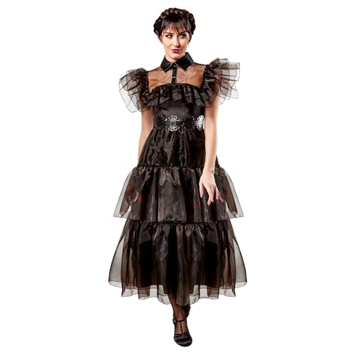 Rubies Damen Wednesday Rave 'n Dance Kostüm Kleid, wie abgebildet, Größe L Halloween von Rubies