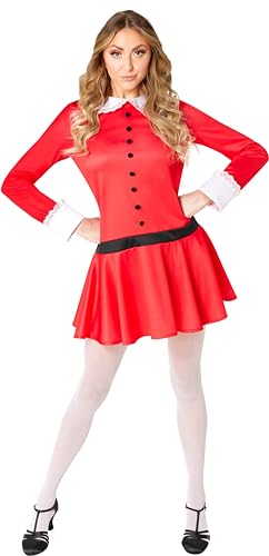 Rubie's Damen Willy Wonka Veruca Salz Kostüm Kleid, wie abgebildet, Größe M von Rubie's