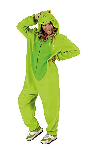Rubies Frosch-Kostüm für Erwachsene, Einheitsgröße, Jumpsuit mit Kapuze und Schwanz, offizieller Karneval, Weihnachten, Geburtstag, Party und Halloween, Einheitsgröße von Rubies