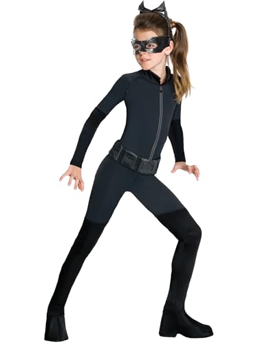 Rubie 's Girl 's Offizielles DC Comics Batman CATWOMAN Kostüm – Medium 6-8 Jahre, Schwarz Halloween Rubie 's Girl 's Offizielles DC Comics Batman CATWOMAN Kostüm – Medium 6-8 Jahre, Schwarz Halloween von Rubie's