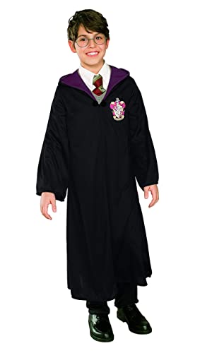 Rubies Harry Potter Klassisches Kostüm für Jungen und Mädchen, Unisex-Tunika mit Kapuze, mit bedrucktem Gryffindor-Abzeichen, Magier Hogwarts, offizielles Lizenzprodukt Warner Bros von Rubies