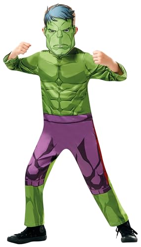 Rubie's 640838M Hulk Kostüm, boys, grün, 5-6 Halloween von Rubie's