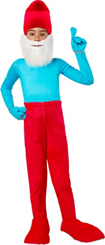Rubie's Kinder The Smurfs Papa Schlumpf Kostüm Jumpsuit, Wie abgebildet, Größe L von Rubie's