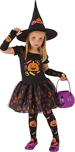 Rubies Kinderkostüm „Hexe Candy“ Modern M (5-7 años) bunt von Rubie's
