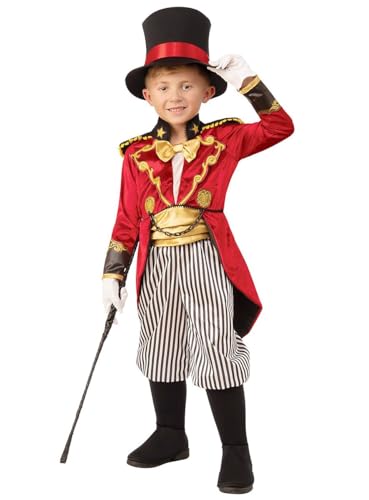 Rubie's Kleiner Zirkusdirektor Kostüm für Kinder - Kindergröße: 140 - Verkleidung Ringmaster Showman von Rubie's