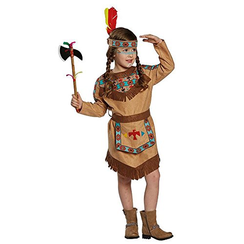 Rubie's Indianerin Baca Kostüm Mädchen braun Größe 104-152 von Rubie's