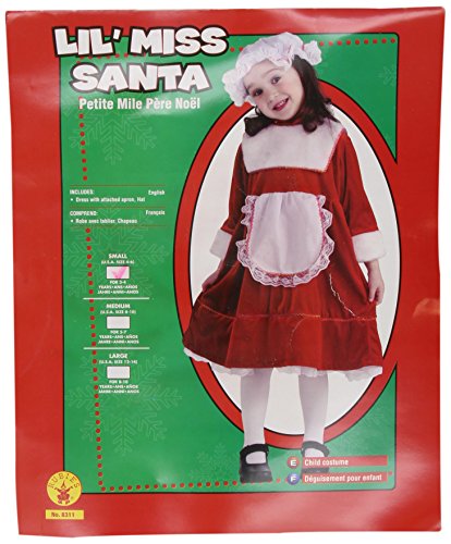 Rubie's Kostüm - Kinder Lil Mrs. Santa (8311) von Rubie´s