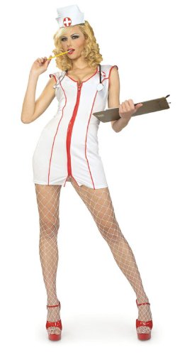 Rubies 888105-XS Krankenschwester-Kostüm für Damen, mit Reißverschluss, Größe XS von Rubies