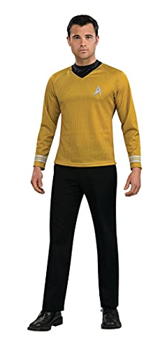 Rubie's Kostüm Star Trek Gold Star Fleet Uniform Hemd Kostüm, Gold, X-Groß von Rubie's