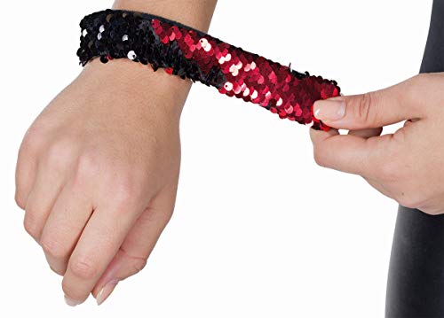 Rubie's Kostüm Zubehör Klackarmband rot schwarz Pailletten Karneval Fasching Rubie's Kostüm Zubehör Klackarmband rot schwarz Pailletten Karneval Fasching von Rubie's