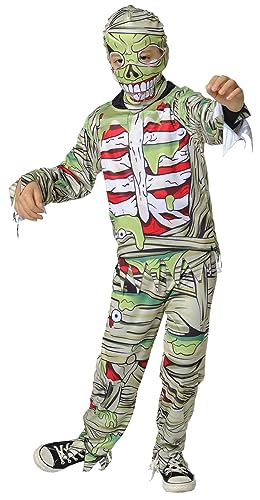 Rubie's Momie Zombie Kostüm für Jungen und Mädchen, bedruckter Overall mit Kapuze, offizielles Rubies für Halloween, Karneval, Party und Geburtstag Rubie's Momie Zombie Kostüm für Jungen und Mädchen, bedruckter Overall mit Kapuze, offizielles Rubies für Halloween, Karneval, Party und Geburtstag von Rubie's