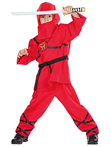 Rubie's Ninja rot 4-TLG. Größe: 116 von Rubies