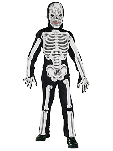 Rubie's Official 883821S Skelett-Kostüm aus Ethylenvinylacetat, Größe S, 3–4 Jahre Halloween von Rubie's