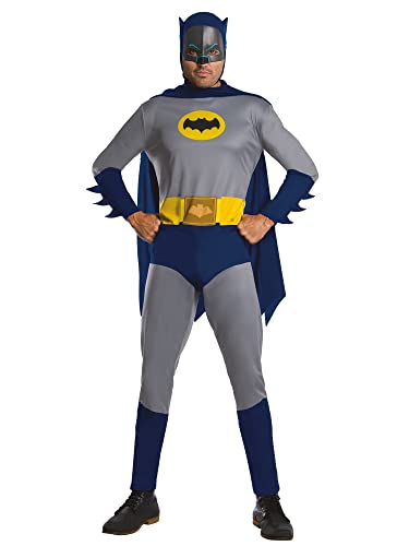 Rubie‘s Official DC Comic Batman-Kostüm für Erwachsene, Version 1966, Superhelden-Kostüm, Standard-Herrengröße Brustumfang 91-106 cm von Rubie's