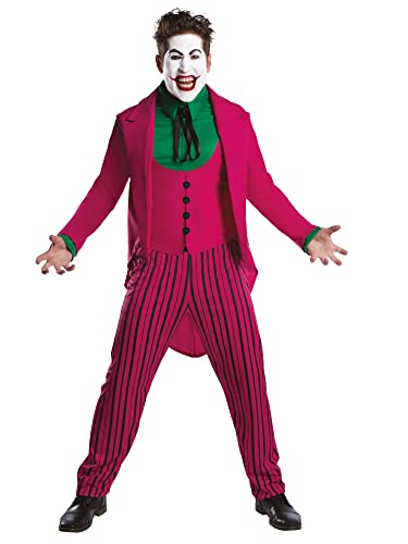 Rubie's Official DC Comic The Joker 1966er Version, Superschurken-Kostüm für Erwachsene, Herrengröße, Brustumfang 112-117 cm Halloween Rubie's Official DC Comic The Joker 1966er Version, Superschurken-Kostüm für Erwachsene, Herrengröße, Brustumfang 112-117 cm Halloween von Rubie's