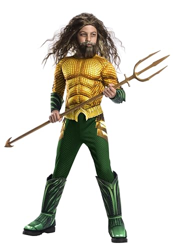 Rubie's Official Deluxe Kinder-Kostüm DC Aquaman der Film, Größe M, Alter 5-8 Jahre Halloween Rubie's Official Deluxe Kinder-Kostüm DC Aquaman der Film, Größe M, Alter 5-8 Jahre Halloween von Rubie's