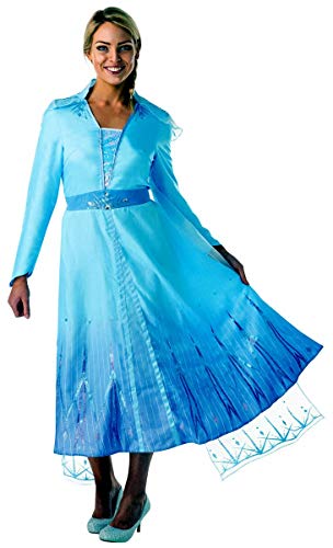 Rubie's Official Disney Frozen 2 Elsa Deluxe Kleid, Kostüm für Erwachsene, Damengröße XS (34-36) von Rubie´s
