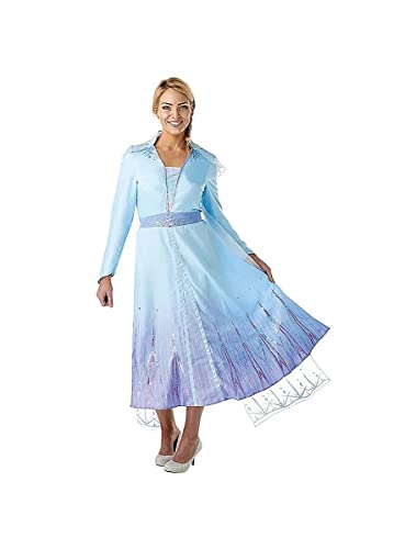 Rubie's Official Disney Frozen 2 Elsa Deluxe Kleid, Kostüm für Erwachsene, Damengröße XS (34-36) von Rubie´s