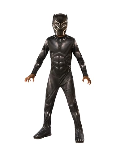Rubie's Official Marvel Avengers Endgame Black Panther Classic Childs Costume, Kids Superhero Fancy Dress, Schwarz Halloween Rubie's Official Marvel Avengers Endgame Black Panther Classic Childs Costume, Kids Superhero Fancy Dress, Schwarz Halloween von Rubie's