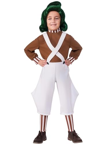 Rubie‘s Official Oompa-Loompa-Kostüm für Kinder aus Willy Wonka und die Schokoladenfabrik, Größe S Halloween von Rubie's