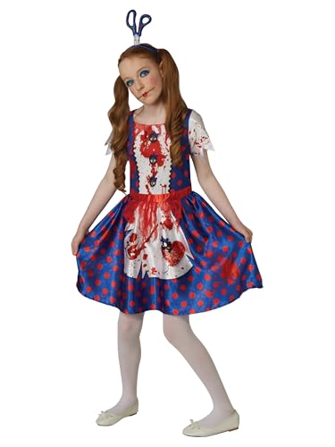 Rubie's Official Stoffpuppe-Mädchenkostüm, Halloween, Märchen, Horror, Kindergröße, 11–12 Jahre Halloween von Rubie's