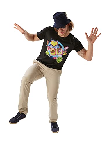 Rubie's Official T-Shirt mit Aufdruck „I Love The 90's“, Erwachsenenkostüm, Größe L von Rubie's