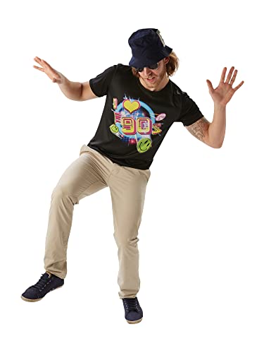Rubie's Official T-Shirt mit Aufdruck „I Love The 90's“, Erwachsenenkostüm, Größe L Halloween Rubie's Official T-Shirt mit Aufdruck „I Love The 90's“, Erwachsenenkostüm, Größe L Halloween von Rubie's